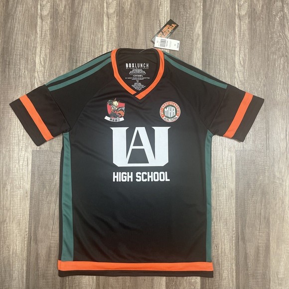 BoxLunch Shirts Nwt My Hero Academia Katsuki Bakugo Soccer Jersey